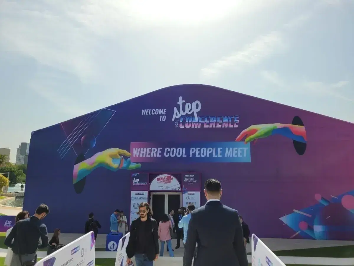 The STEP Conference entrance at Dubai Internet City