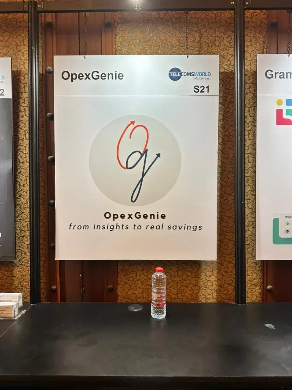 The OpexGenie stand, S21, at Telecoms World Middle East 2023